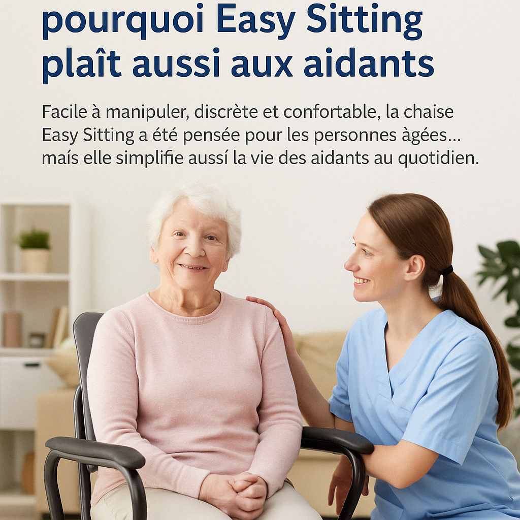 Entre design et ergonomie : pourquoi Easy Sitting plaît aussi aux aidants
